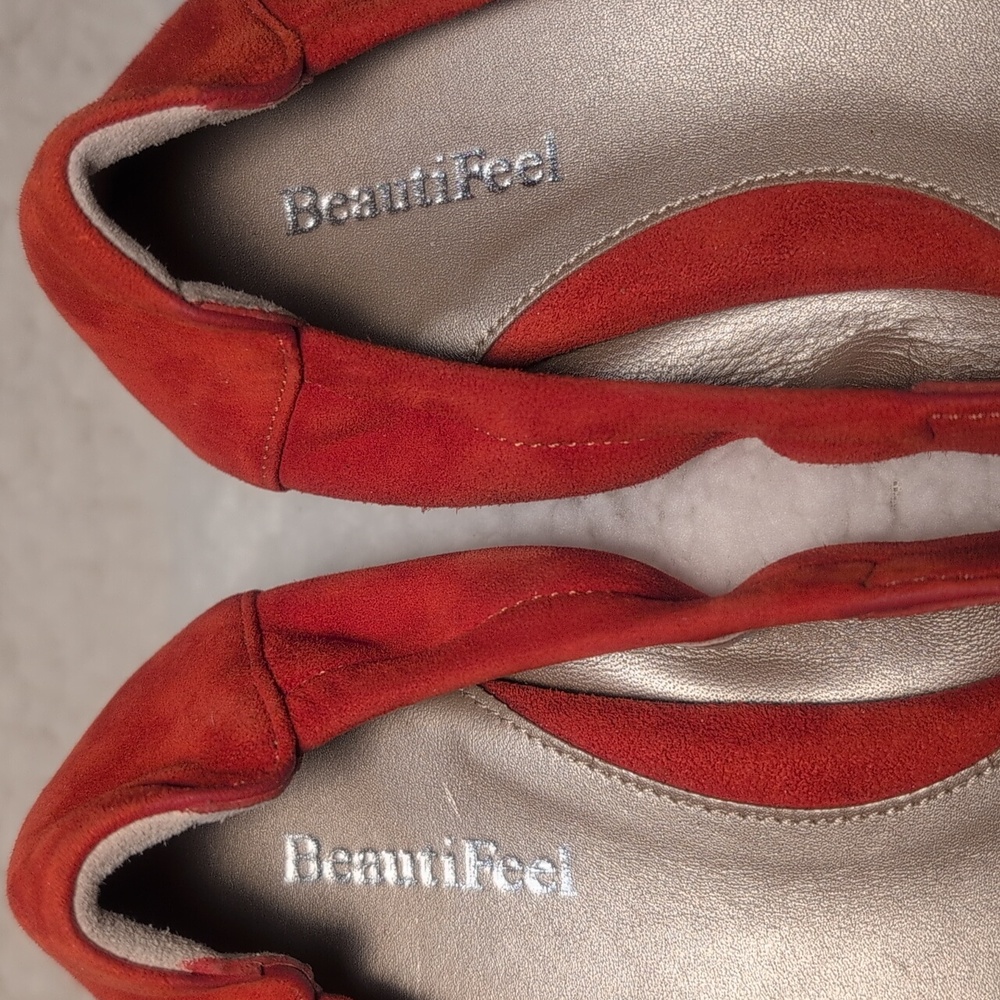 Beautifeel Mary Women's Slip -On  Red Leather shoe - Picture 8 of 13